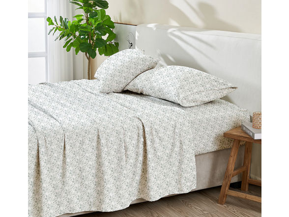 Patina Vie Printed Microfiber Sheet Set