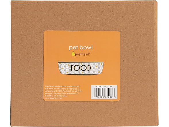Pearhead Ceramic Dog Food Bowl – Bistro Tile