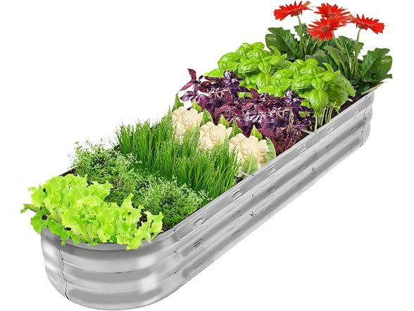 GADI 67-Inch Galvanized Raised Garden Bed
