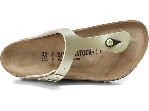 Birkenstock Women's Gizeh Birko-Flor Sandals Silver (35 EU)