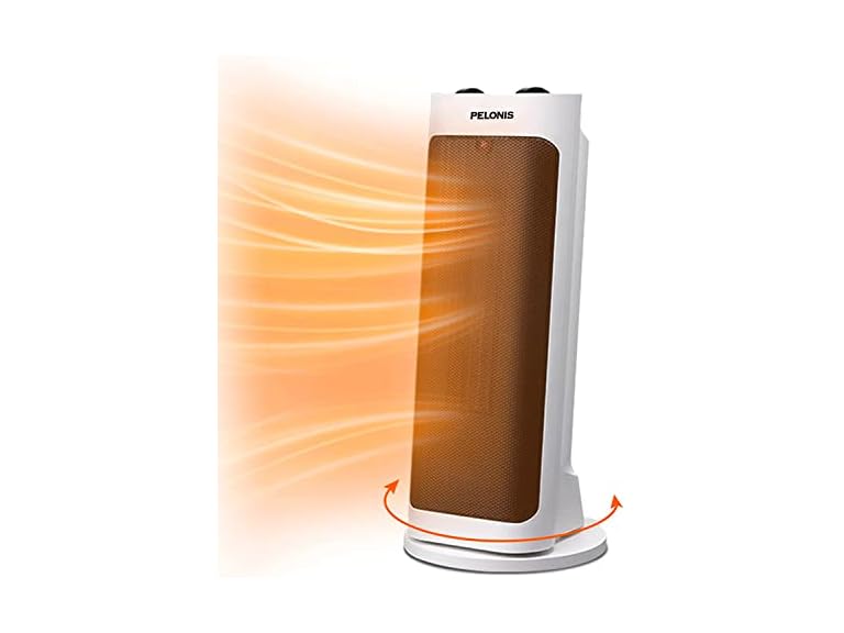 PELONIS 1500W Fast Heating Oscillating Fan