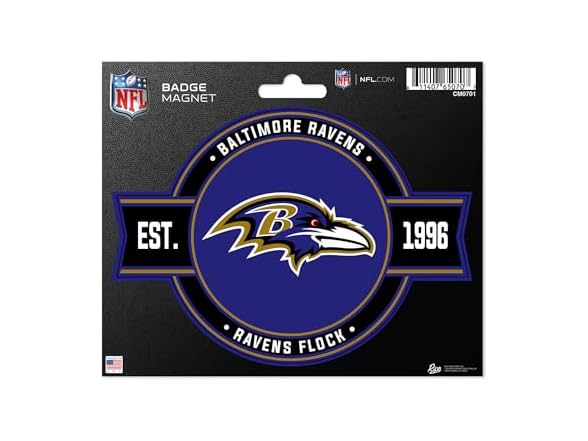 Baltimore Ravens Badge Magnet