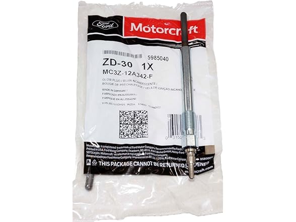 Motorcraft MP-B017O2I7NS 8PC Motorcraft Glow Plugs