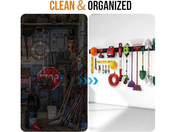 Garage Tool Organizer Wall Mount 99 Inch