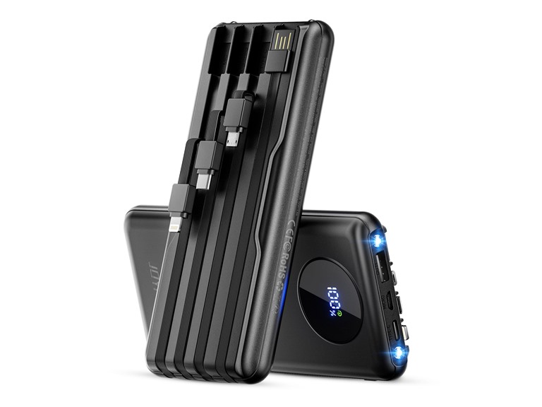 Joyfar Joy 10K Mah 2PK Power Bank USB C 10000mAh 2PK Black