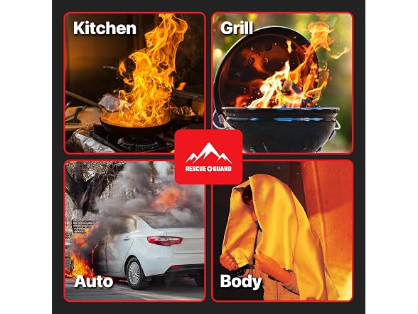 Emergency Fire Blanket 40x40 4-Pack