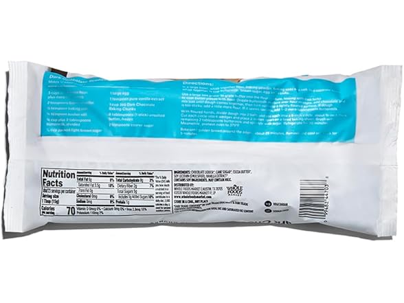 365 WFM Dark Choc Baking Chunks 12oz