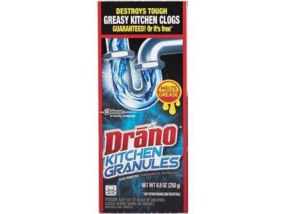 DRANO Kitchen Granules, 8.8OZ, Pack of 2