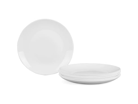 LaGlint W0670 Opal Glass White Dinner Plate