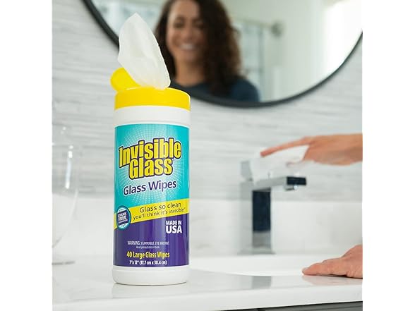 Invisible Glass Cleaning Wipes 40ct