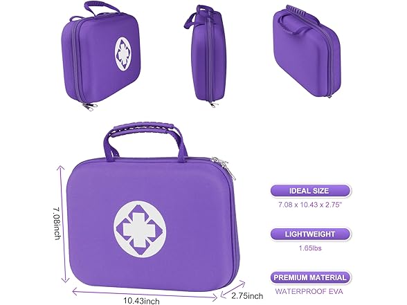 Monoki 300PCS First Aid Kit Handheld Bag