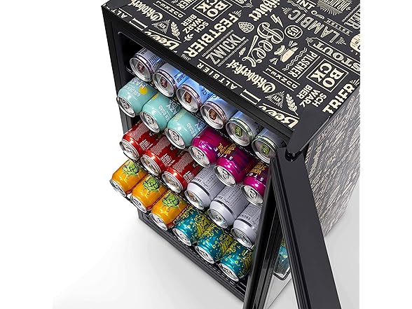 Newair Freestanding Beverage Beer Design Fridge - 126 Cans