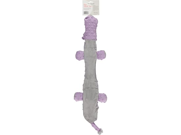 Cudlie Stuffless Plush Dog Toy- Hippo