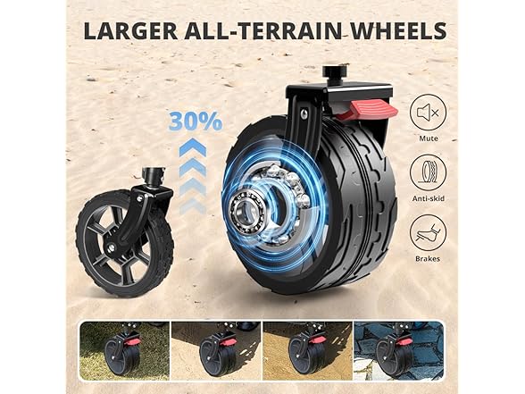 220L Collapsible Wagon with Big Wheels