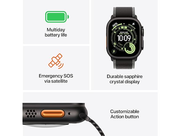 (NEW) Apple Watch Ultra 3 Smartwatch [GPS + Cellular 49mm]