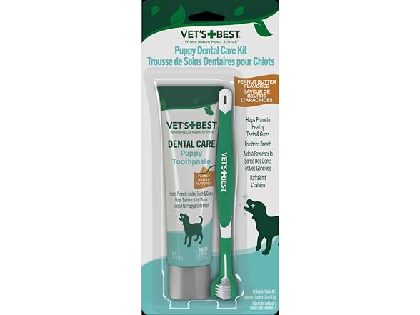 Vet's Best Dog Toothpaste & Toothbrush Kit