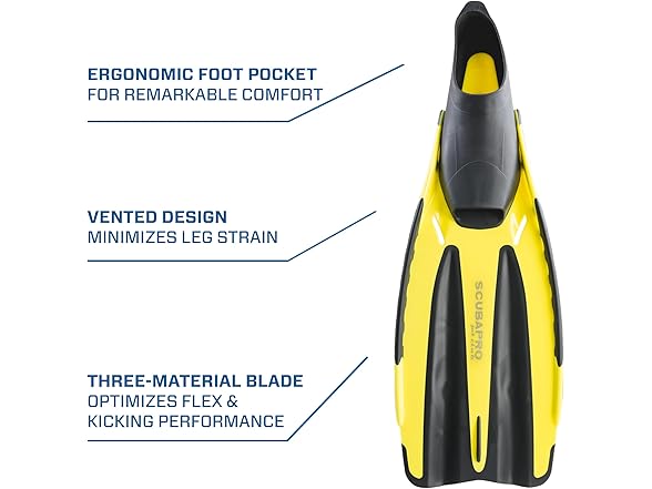 SCUBAPRO Jet Club Fin, Full Foot (M)