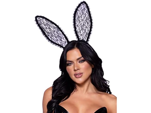 Ruffle Lace Bendable Bunny Ears 