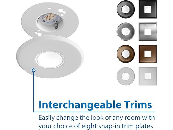 SureFit(v3) LED Flush Mount Ceiling Light, 3000K