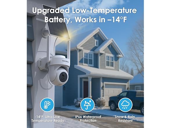 (4 Pack) Solar-Powered Security Camera System | 4K Pro
