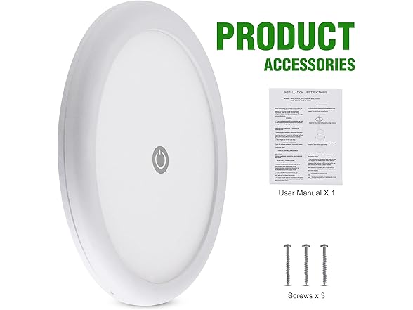 Homdec 4.5" LED RV Puck Light Dimmable