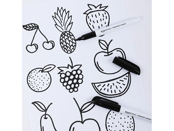 Amazon Basics Fine Point Tip Permanent Markers