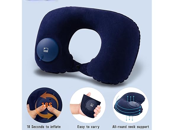 Lewis N. Clark Neckrest Inflatable Pillow