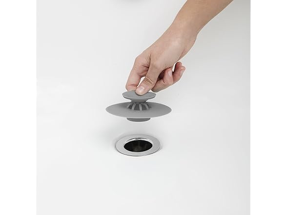 Umbra Flex Drain Stop/Hair Catcher, Grey