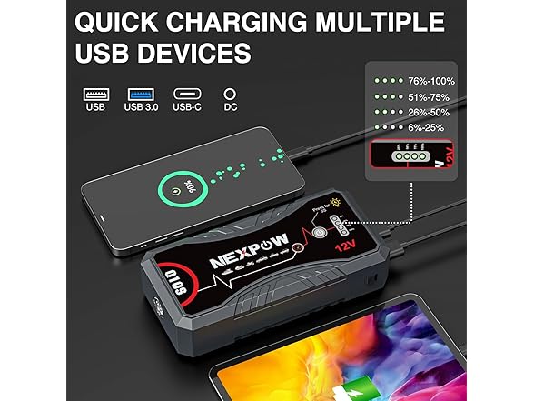 NEXPOW Car Jump Starter | 3000A