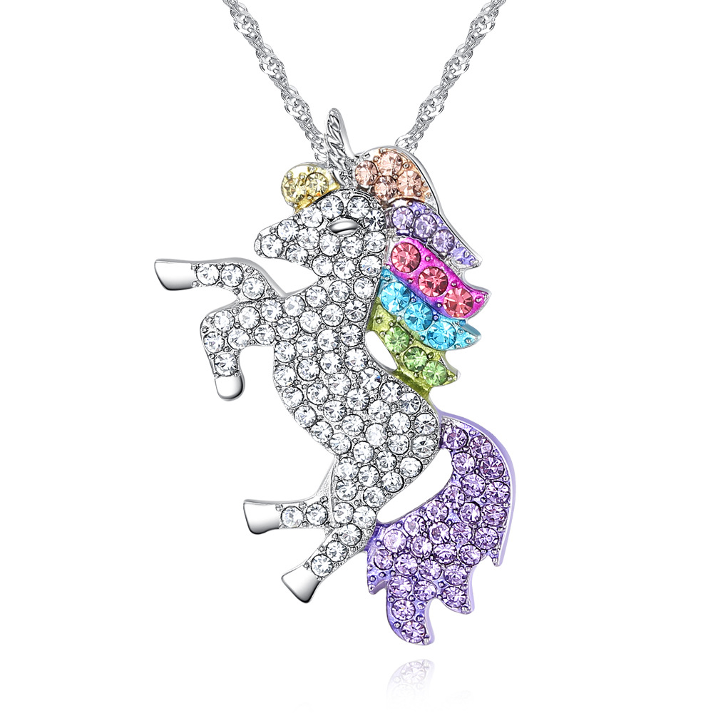Crystal Unicorn Necklace - Gallery 6