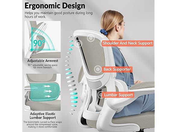 Bestfair W0893 2202 Office Chair LightGray