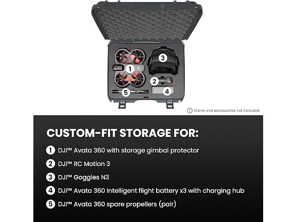 NANUK 930 DJI™ Avata 360 - Waterproof Hard (G5S4)