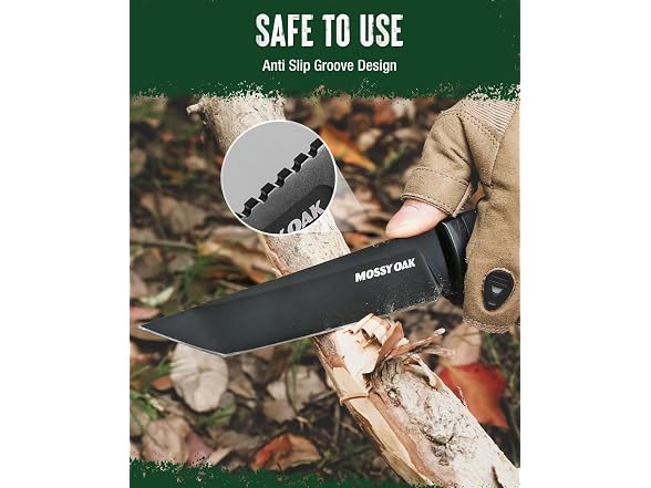 MOSSY OAK 10" Fixed Blade Knife w/Sheath