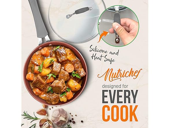 NutriChef Nonstick Cookware Excilon Set