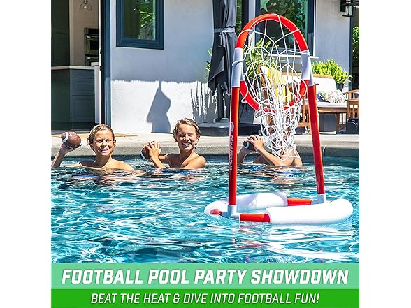 GoSports Pass Floating Pool Football Game