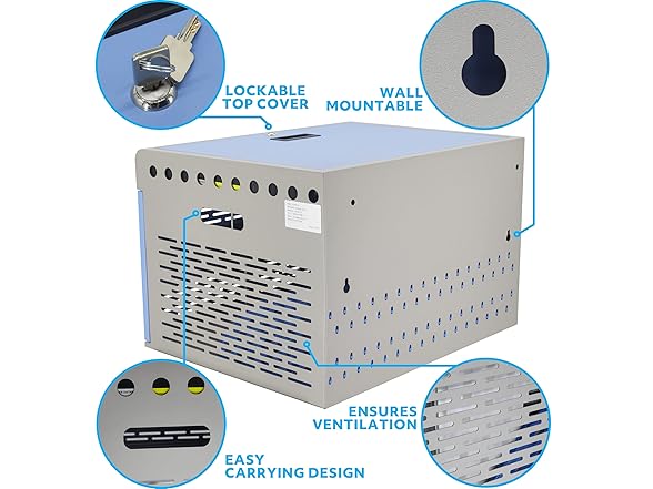 16-Unit Charging Cabinet for Laptops