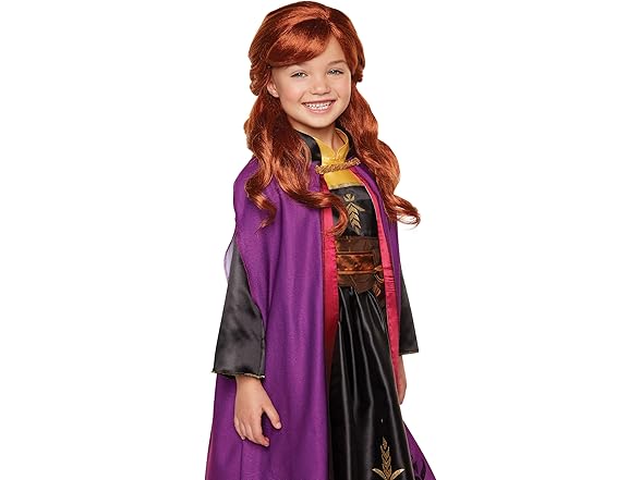 Disney Frozen 2 Anna Wig, 18" Long Flowing Red Hair