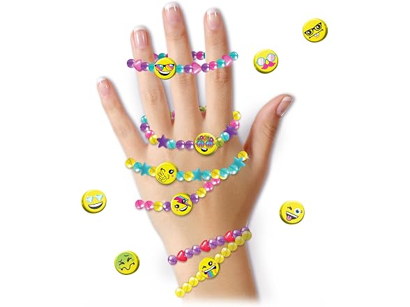 Only 4 Girls Canal Toys DIY Emoji Bead Jewelry Kit