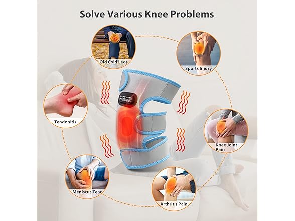 Feiorn Heated Knee Brace Wrap, 