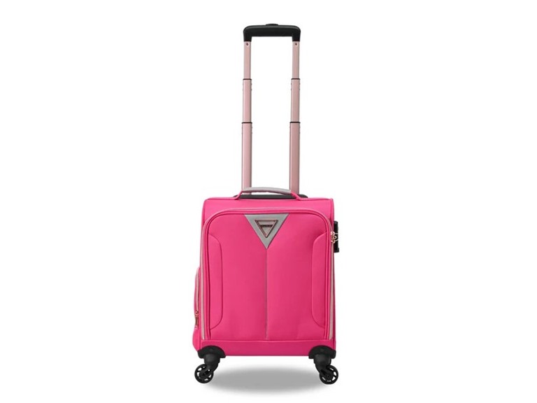 Tucci Abito 16" Underseat Carry On Luggage, Fusha