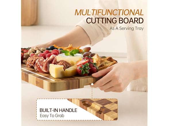Cutting Boards for Kitchen, Bamboo