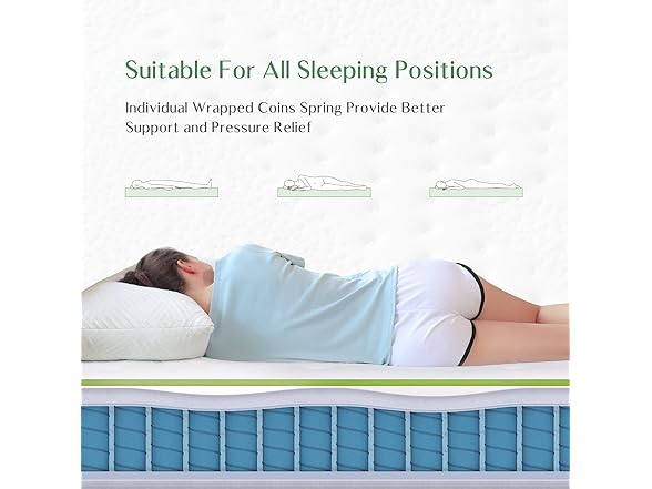 Novilla Queen 10" Hybrid Gel Mattress