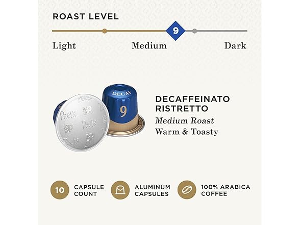 Peet's Decaf Nespresso, 10ct