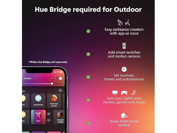 Philips Hue Amarant Outdoor Smart Light Bar
