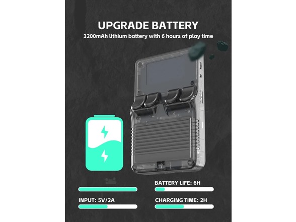 RetroRush Retro Handheld Gaming Console