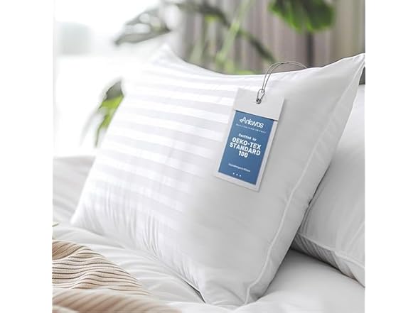 Ankwos Hypoallergenic Side Sleeper Pillow