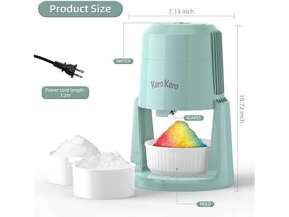 Kero Kero Snow Cone & Shaved Ice Maker