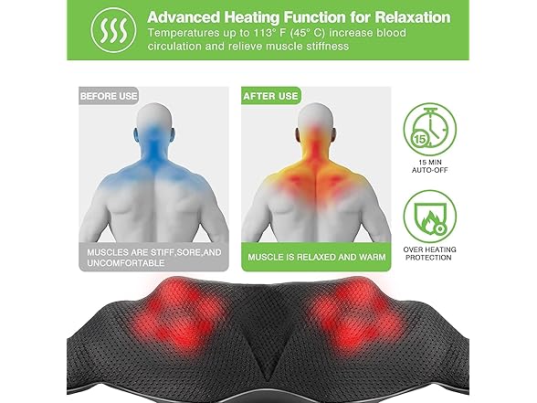 cotsoco Shiatsu Neck Massager - Grey