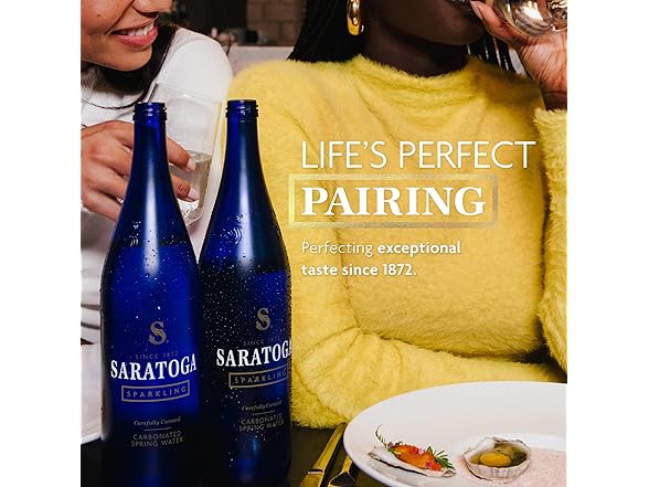 Saratoga Sparkling Water Bottles, 6-Pack