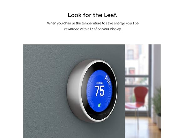 Google Nest Learning Thermostat - Programmable Smart Thermostat for Home - 3rd Generation Nest Thermostat - Compatible with Alexa - Brass (Renewed) (Open Box)